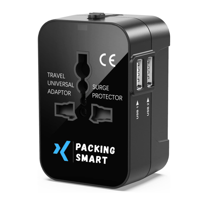 Universal Travel Adapter (150+ Countries) with Dual USB-C Ports
