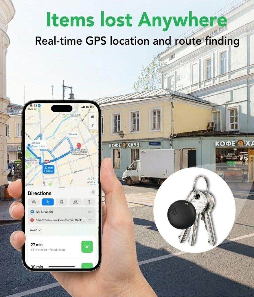 Packingsmarter™ Smart GPS Tracker Tag (iOS)